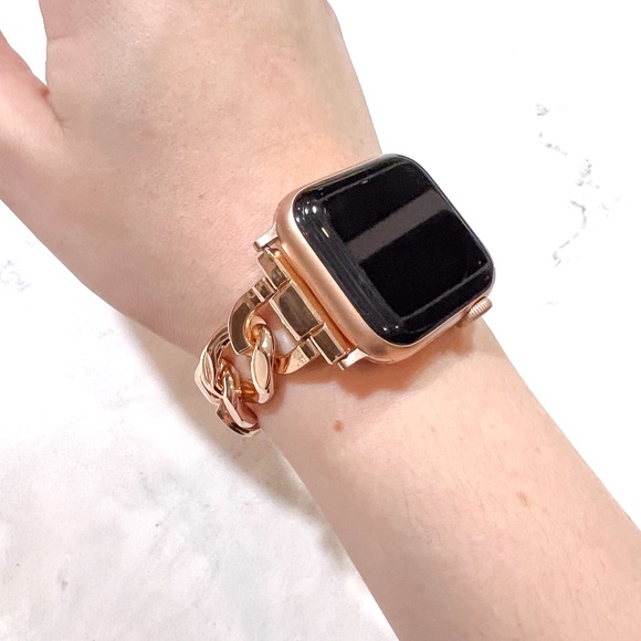 Rose Gold Chain Apple Watch Band (38/40/41mm) - Picture 3 of 3